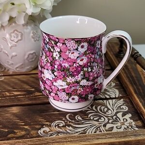 Grace's Teaware Liberty Chintz Ceramic Teacup Gold Trim
